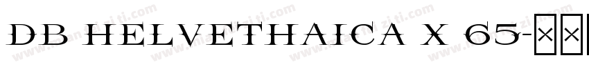 DB Helvethaica X 65字体转换